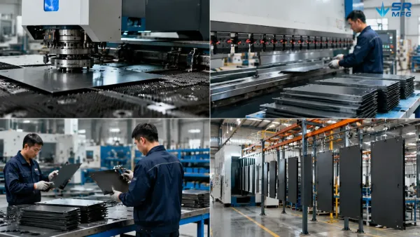 19 inch rack blanking panel sheet metal fabrication CNC punching bending process