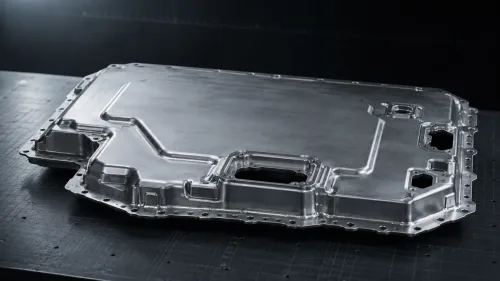 Custom EV battery pack upper cover main visual · full view