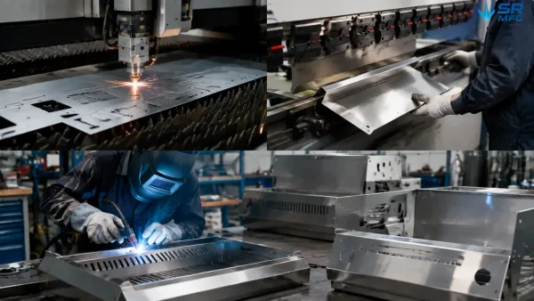 custom outdoor charcoal grill sheet metal fabrication laser cutting CNC bending TIG welding process