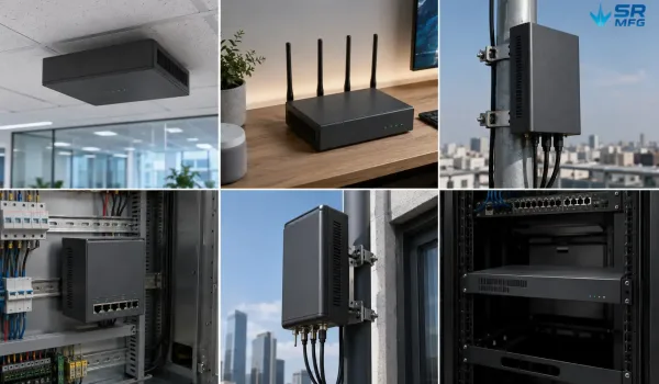 Custom metal enclosures for WiFi access points IoT gateways CPE and network equipment