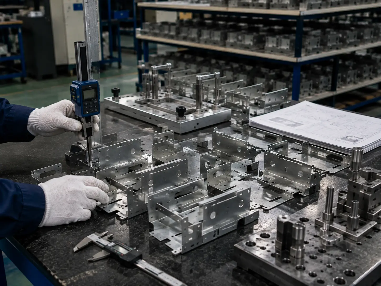 Dimensional inspection of high-volume sheet metal parts during CTQ quality control