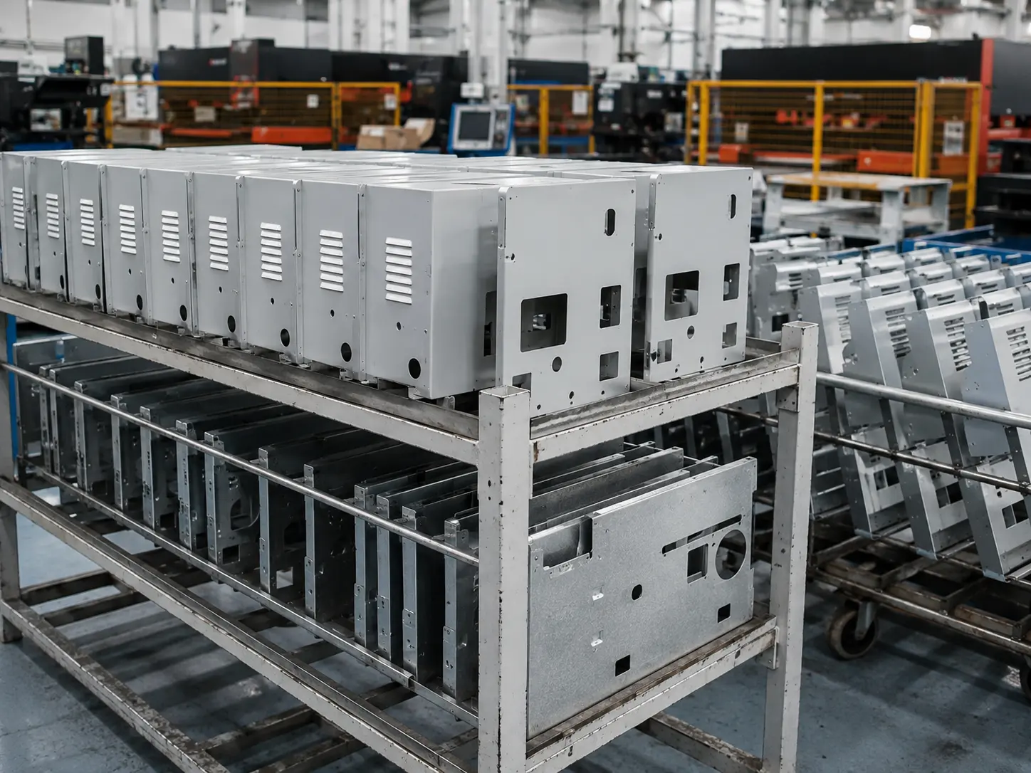 High-volume machine covers guards and access panels