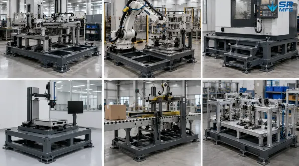 Industrial applications of custom automation machine base frames