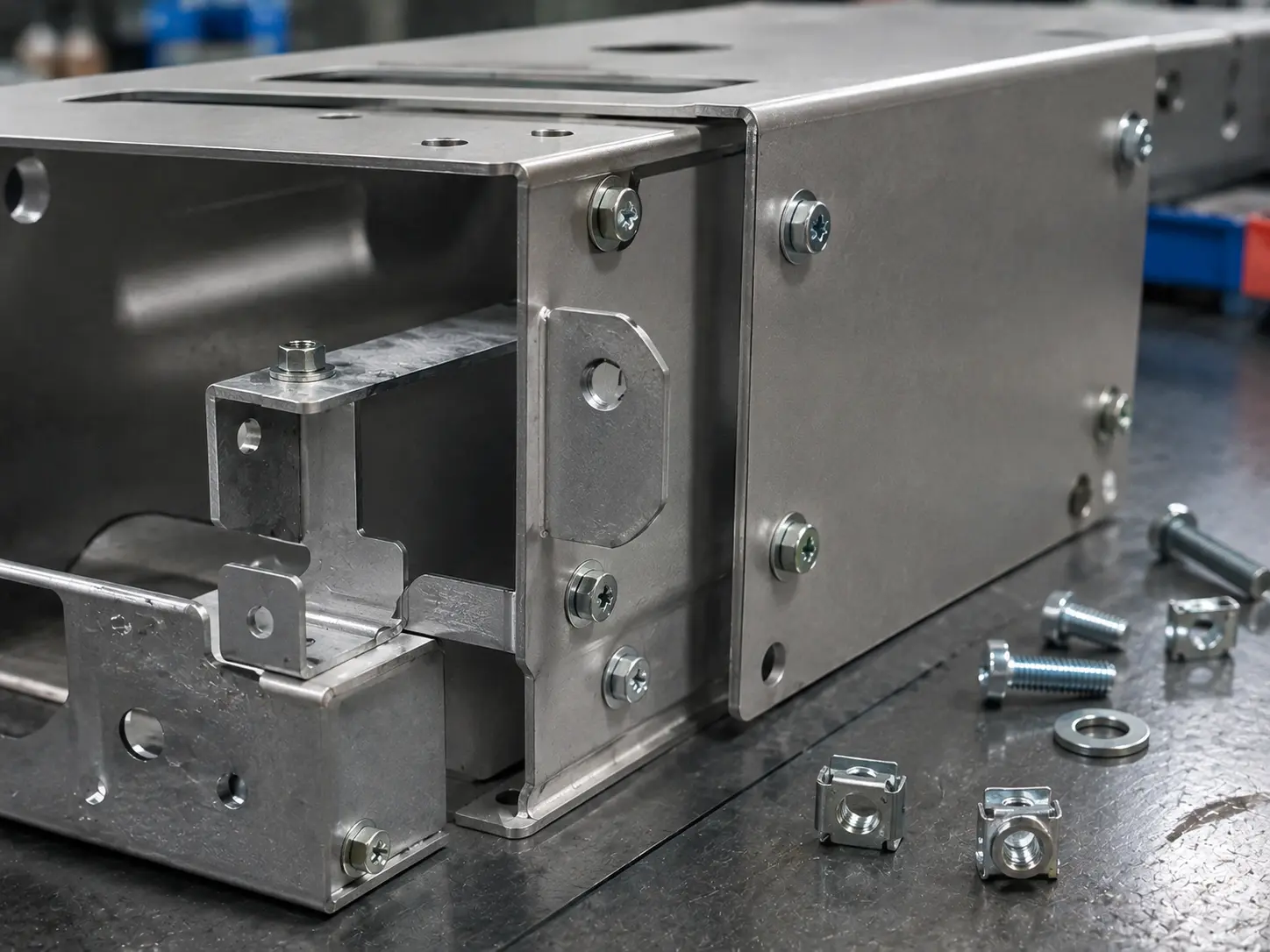 Mechanical fastening sheet metal assembly