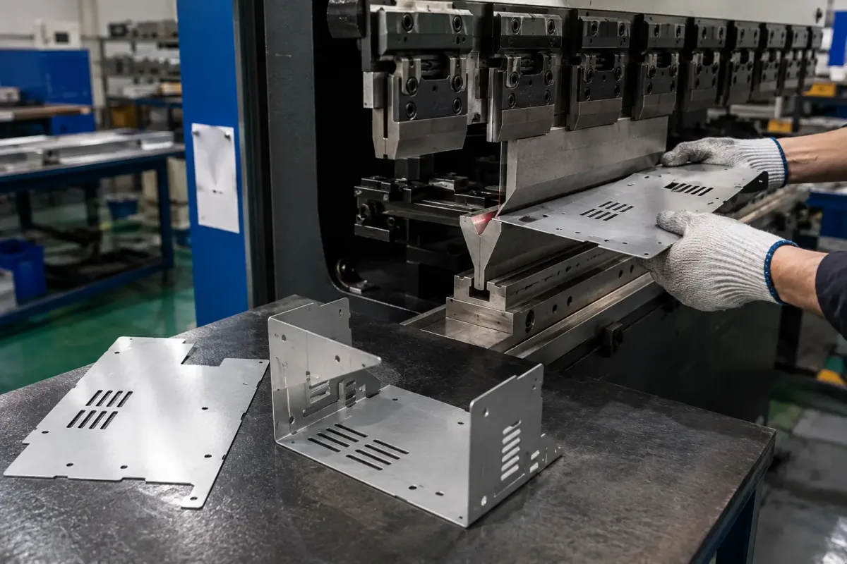 Metal Bending Rapid Prototyping Press brake bending for rapid sheet metal prototype fabrication