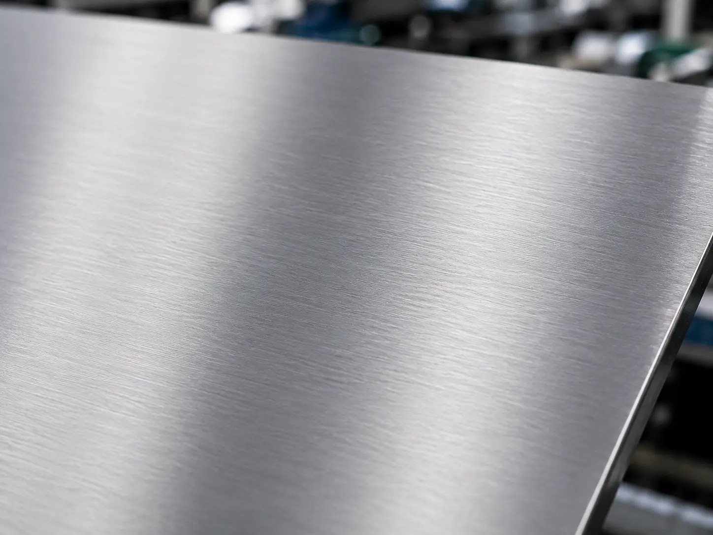 Stainless steel panel with No.4 satin finish