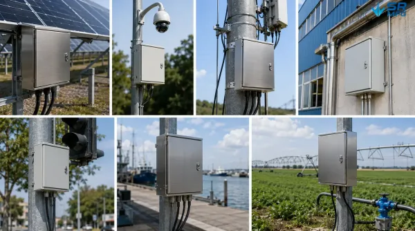 Custom sheet metal manufacturing process for outdoor junction box enclosures