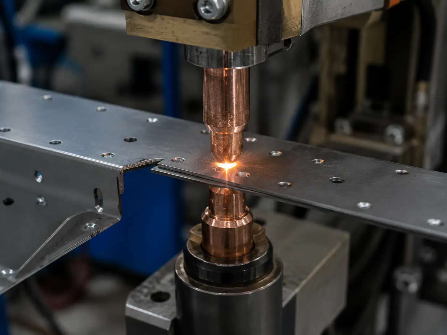 Resistance spot welding sheet metal assembly