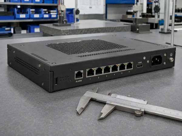 Closely spaced RJ45 cutouts with narrow sheet metal bridges between openings