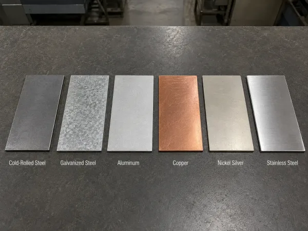 Sheet metal materials commonly used for EMI shielding enclosures