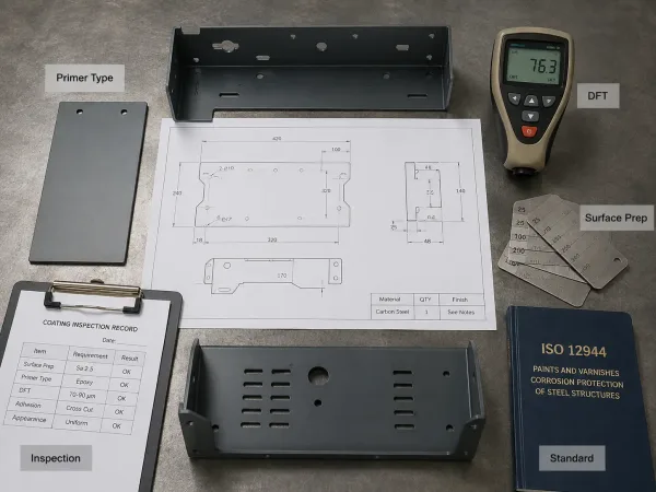 Epoxy primer drawing and RFQ specification including DFT surface preparation and inspection