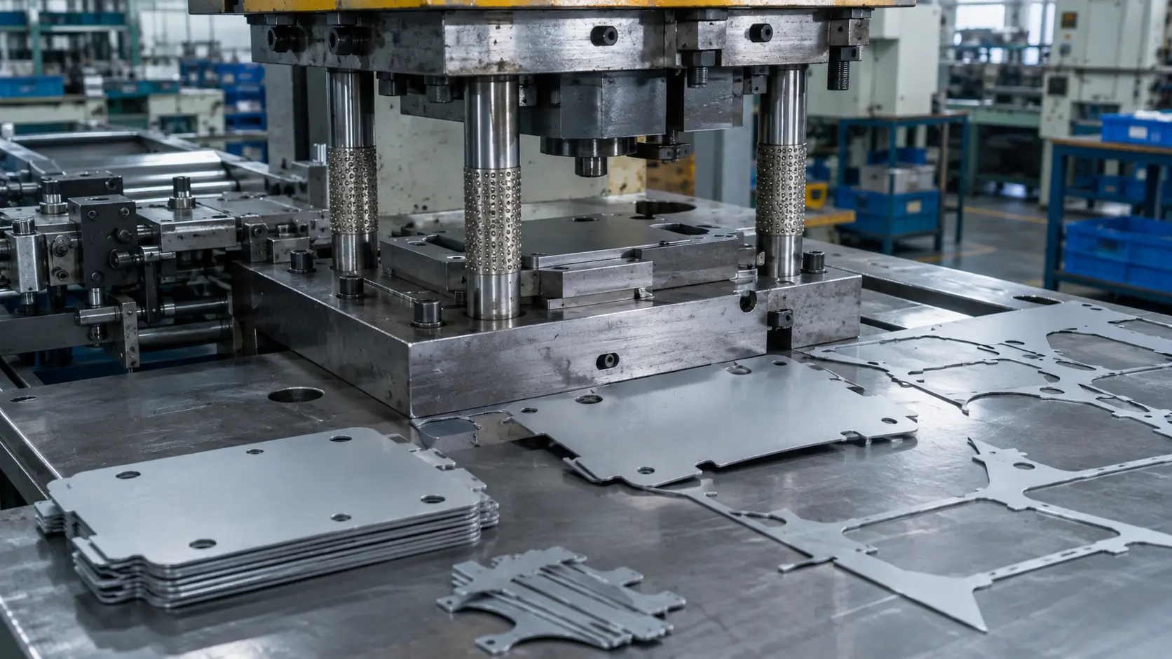 Flanging metal stamping process