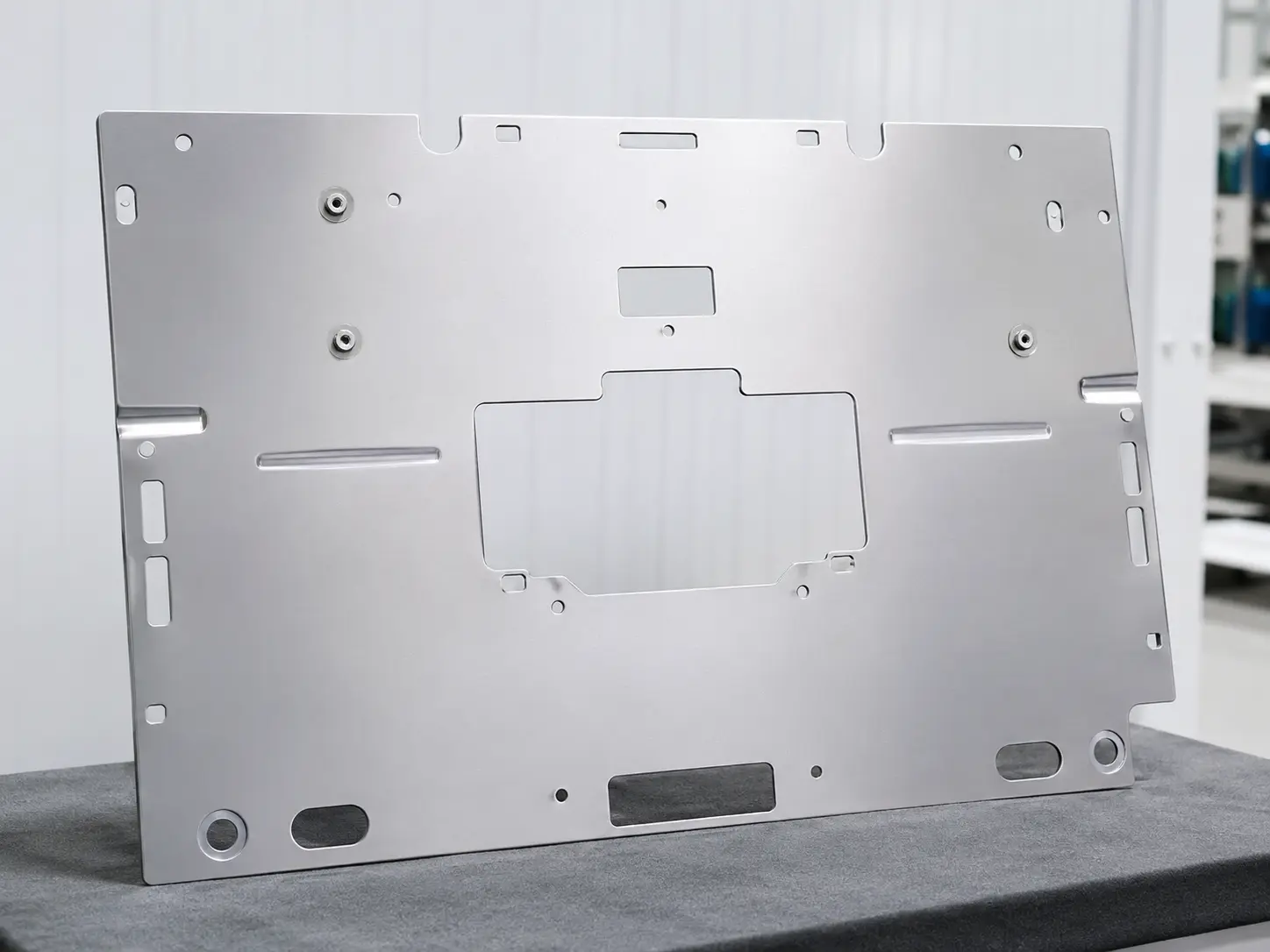 Polished metal surface finish example