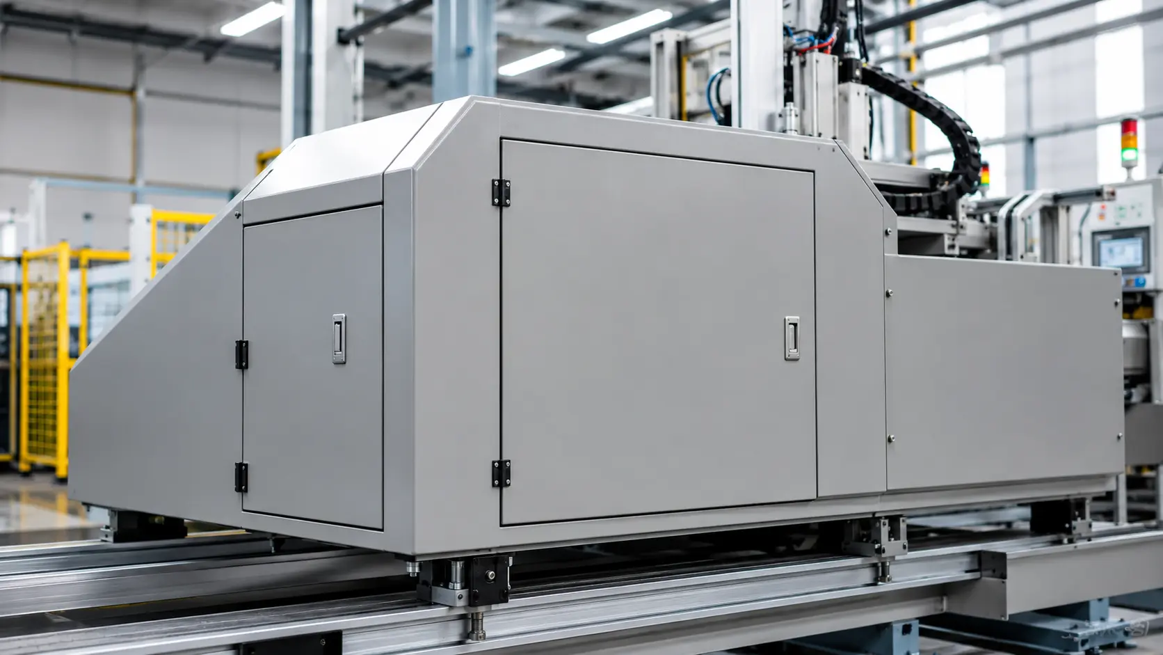Wet painted sheet metal enclosure for industrial OEM applications