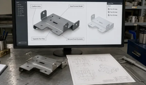 How to prepare a STEP file correctly for manufacturing submission