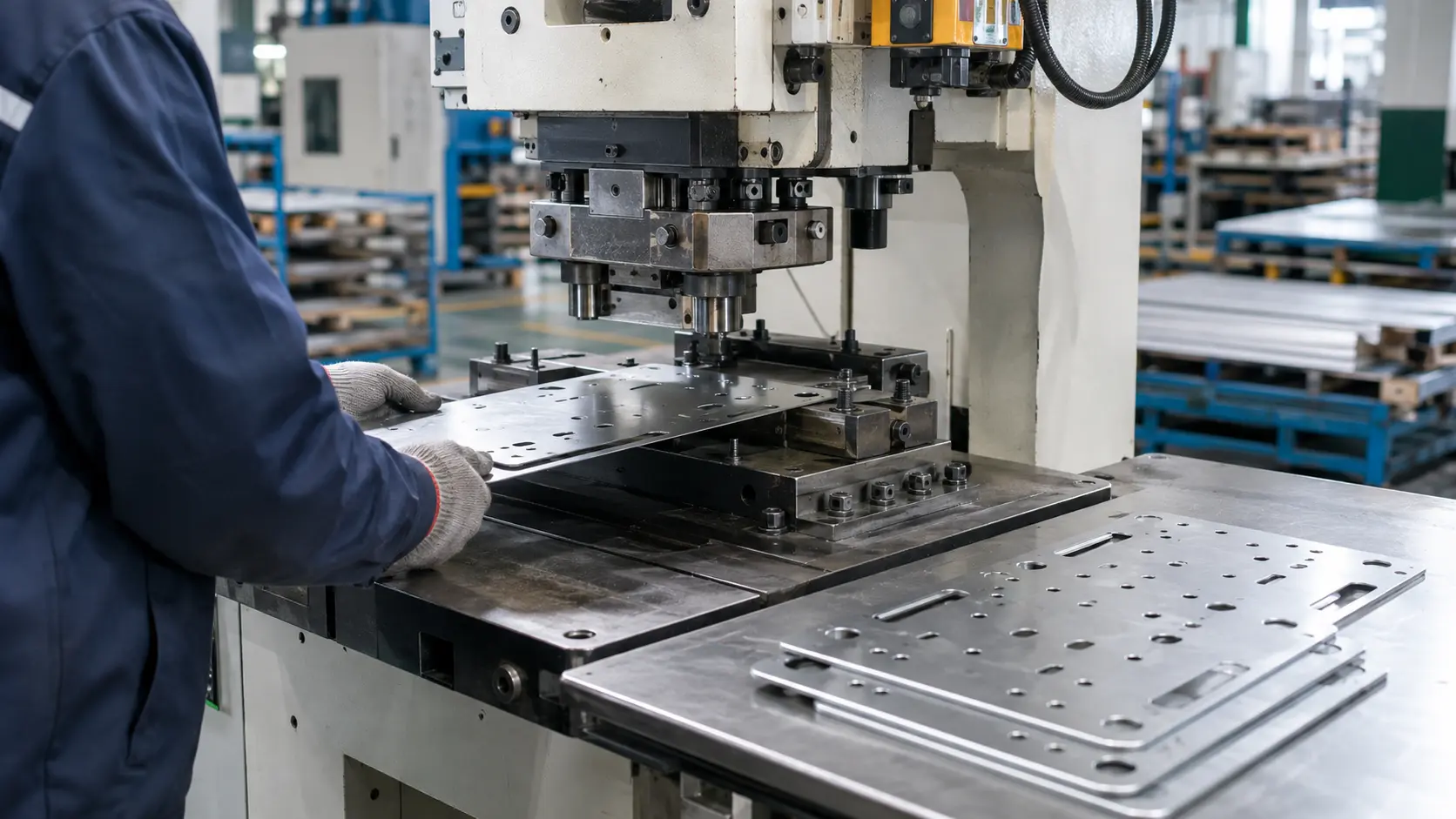 Punching metal stamping process