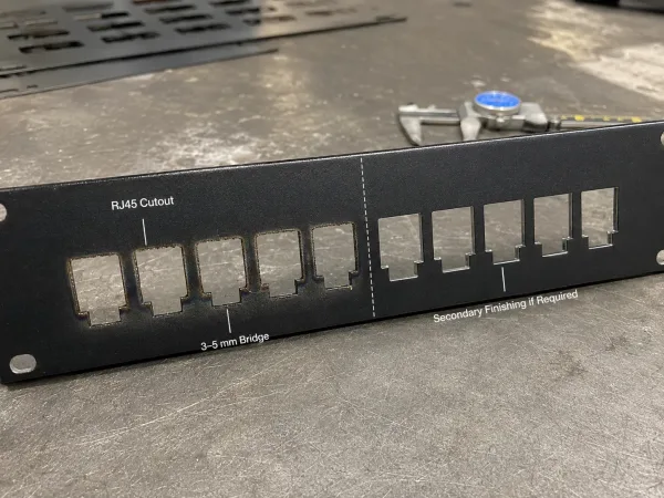 Actual PCB fit check inside a custom sheet metal enclosure before volume production