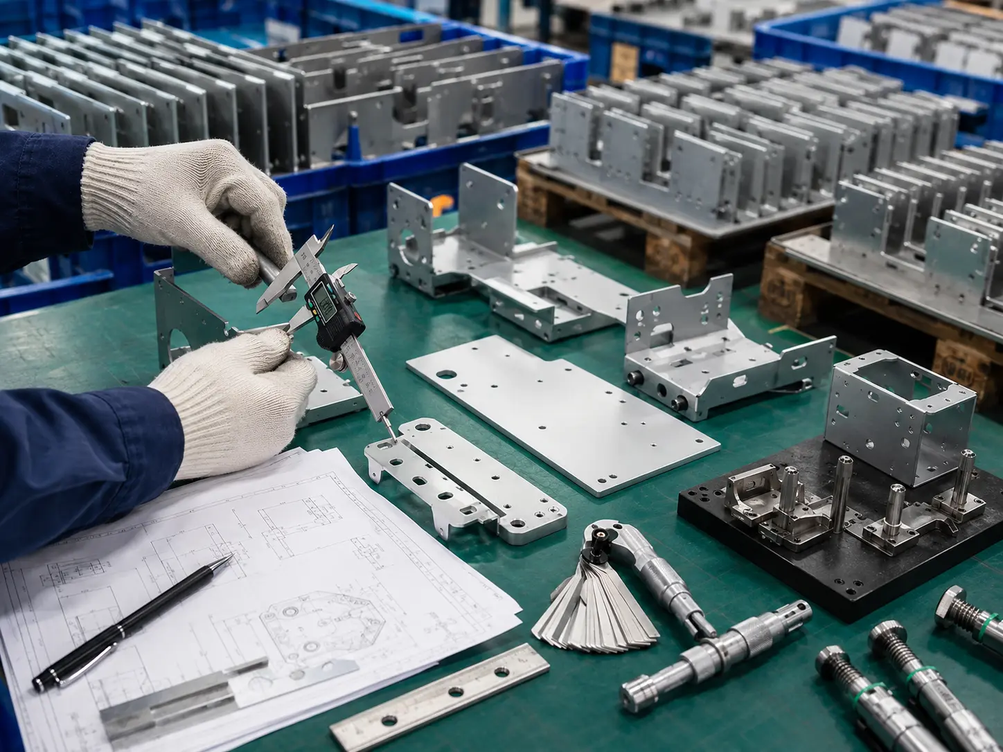 Assembly-ready sheet metal parts