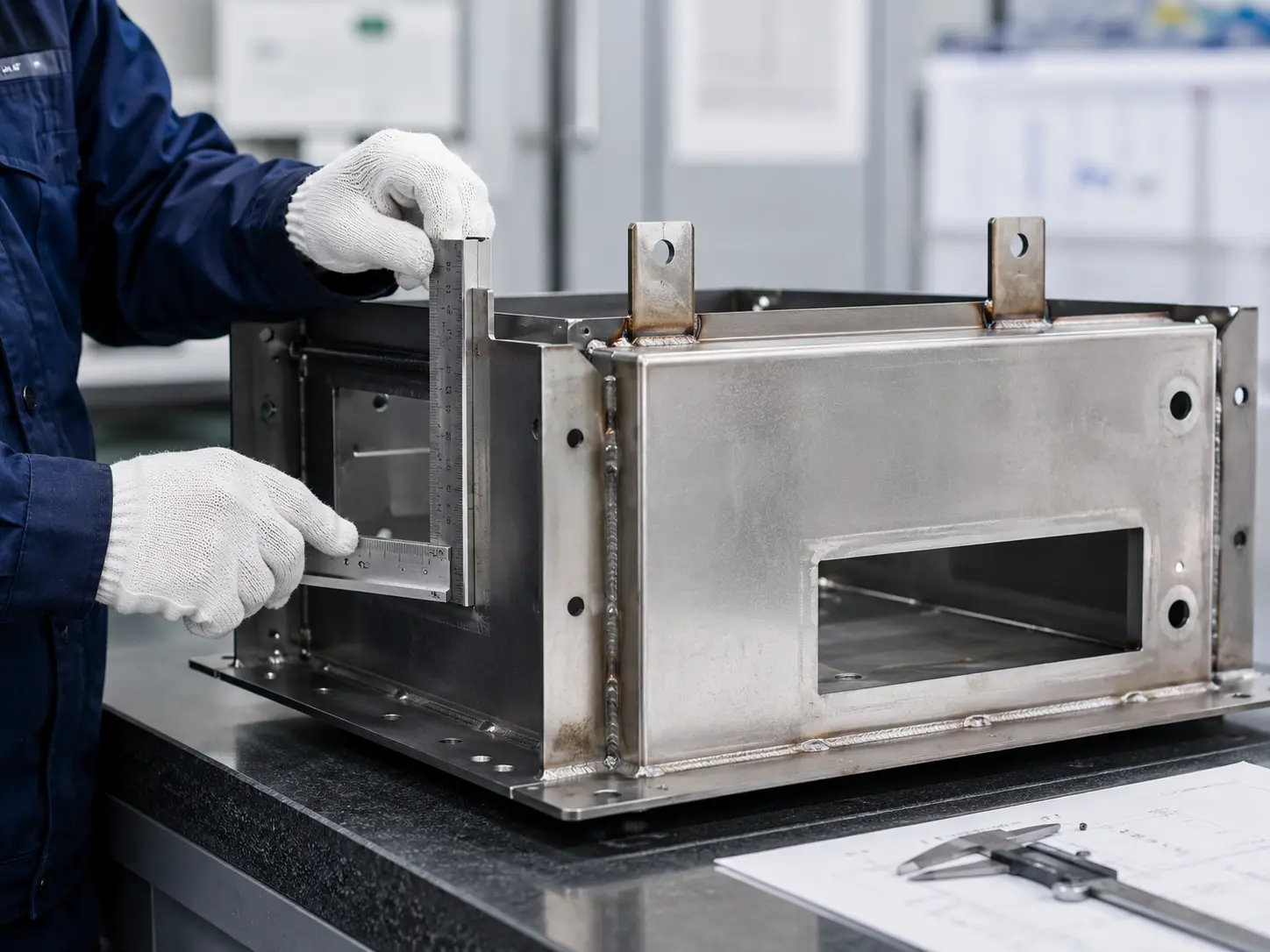 Sheet metal welding tolerance inspection