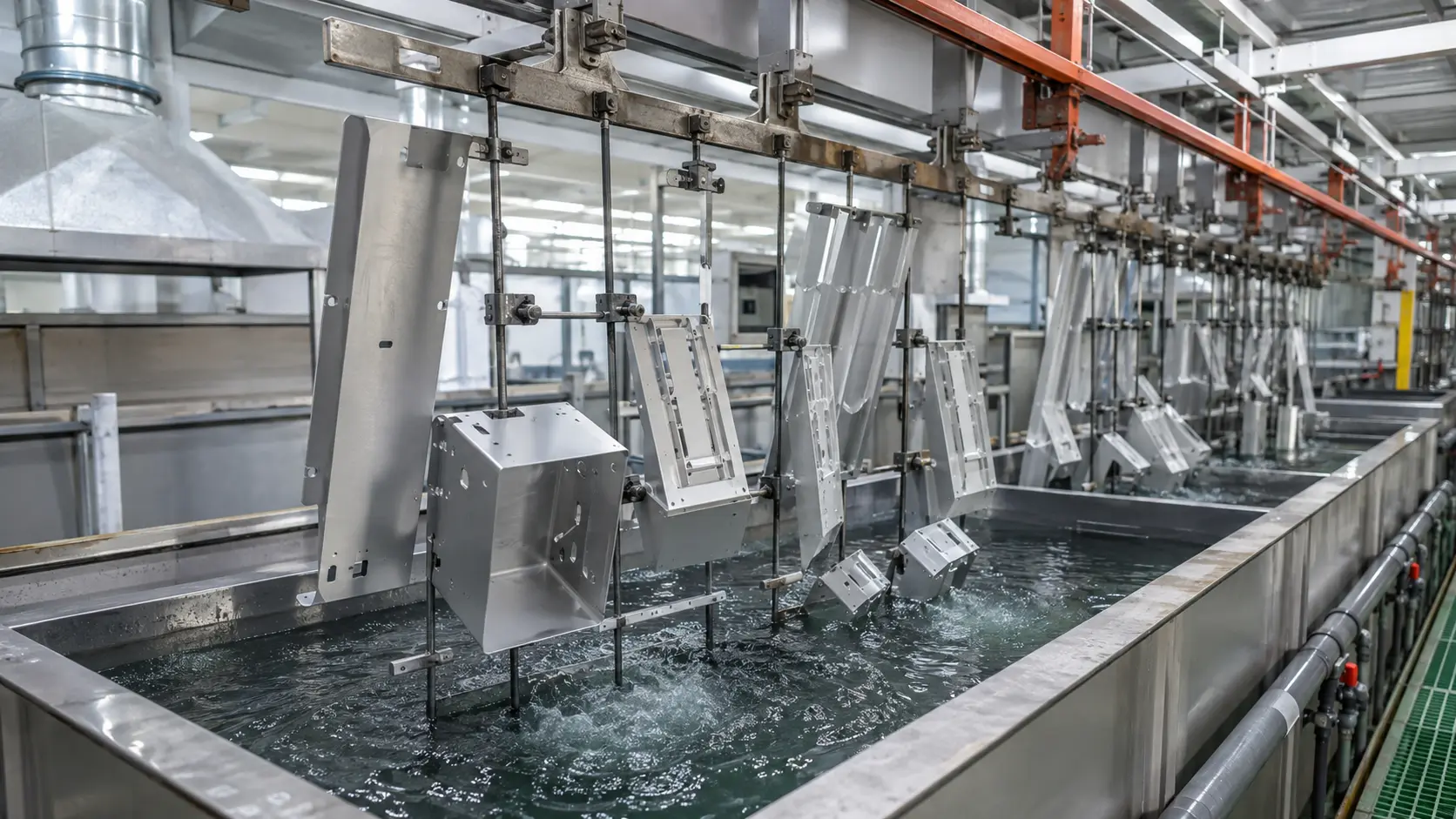 Aluminum anodizing process for corrosion-resistant and decorative metal parts