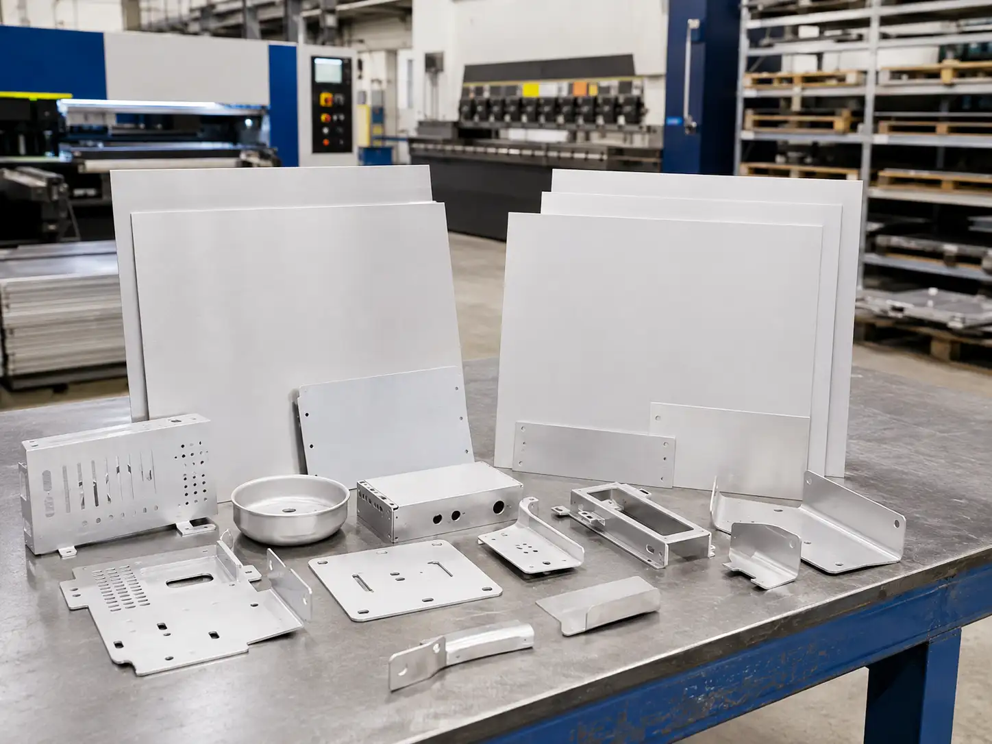 AA 1060 and AA 1100 Aluminum for Sheet Metal Fabrication AA 1060 and AA 1100 aluminum sheets and fabricated parts used in sheet metal fabrication