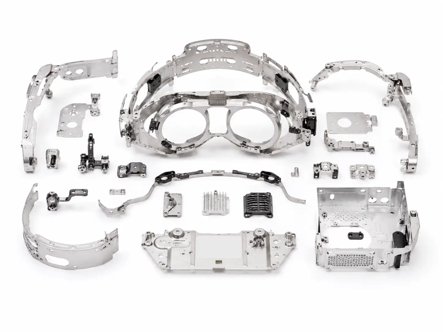 AR VR device sheet metal components