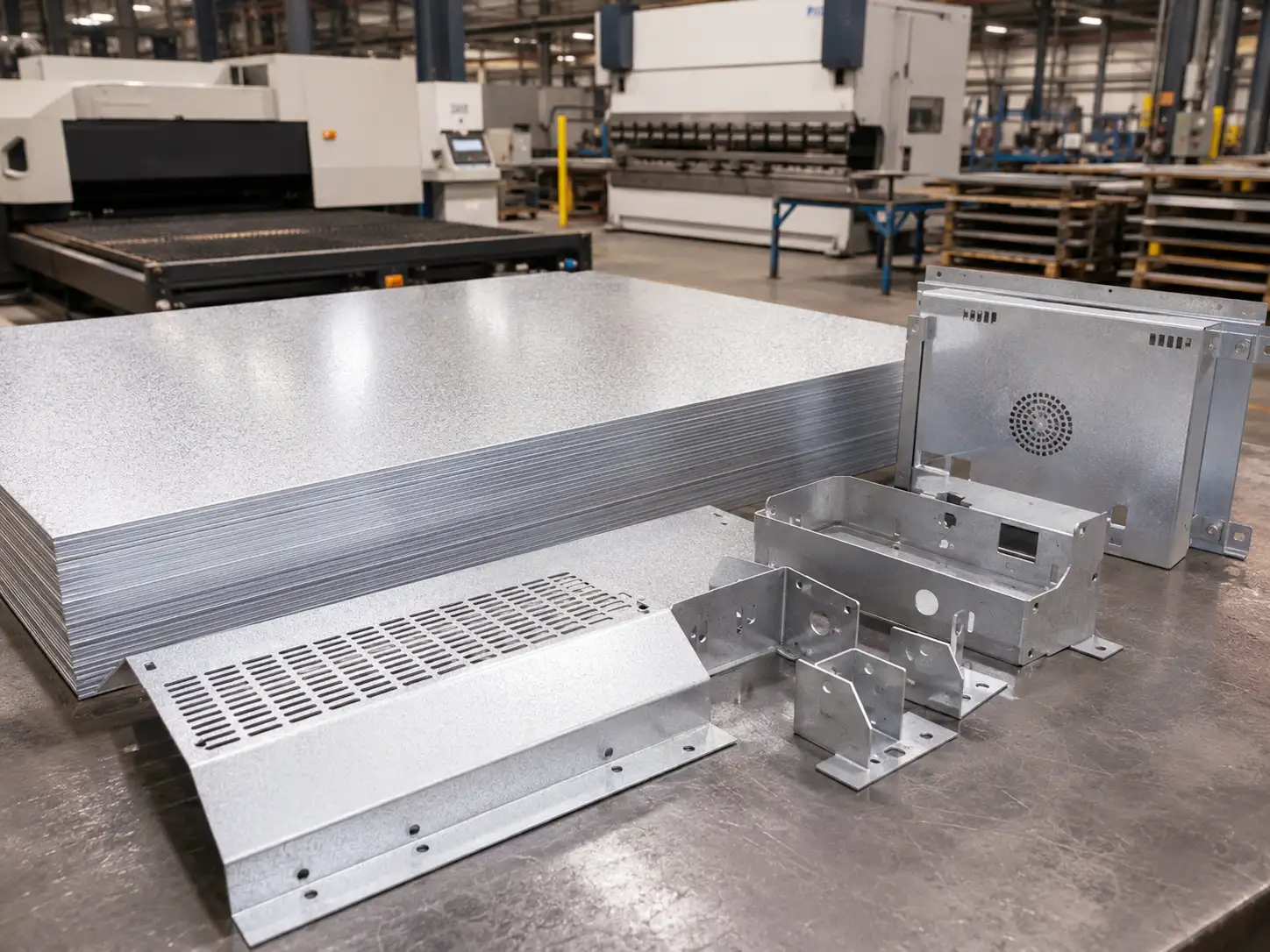 Aluminum-Zinc Alloy Coated Steel for Sheet Metal Fabrication Aluminum-zinc alloy coated steel sheet and fabricated parts used for corrosion-resistant sheet metal applications