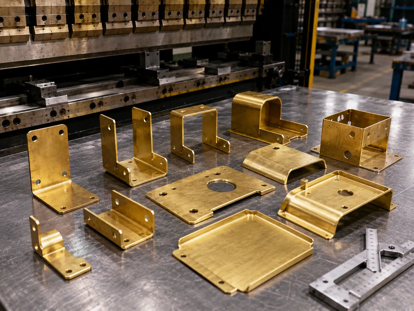 Bending and Forming of H68 and H70 Brass H68 and H70 brass sheet parts showing bending and forming performance
