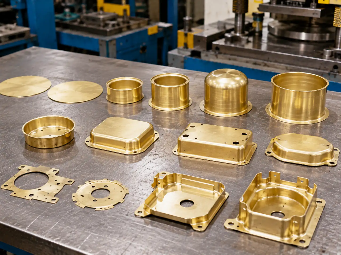 Deep Drawing and Complex Cold Forming of H68 and H70 Brass H68 and H70 brass deep-drawn parts and complex cold-formed components in metal fabrication