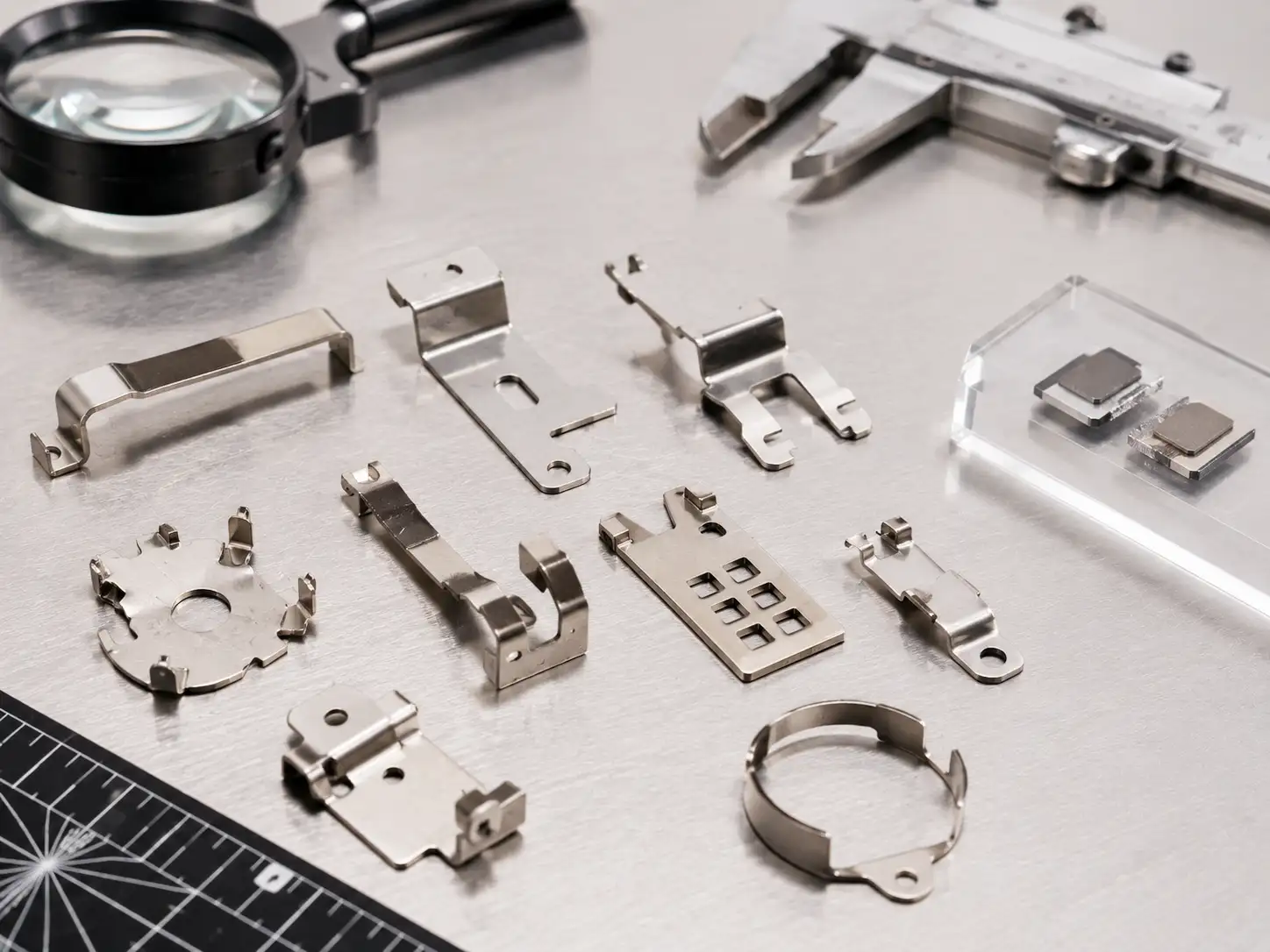 Edge Quality Requirements for SUS301 Parts SUS301 thin-gauge sheet metal parts showing edge quality requirements in precision fabrication
