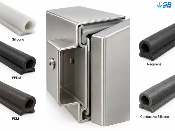 Silicone EPDM FKM neoprene and conductive gaskets for laboratory enclosures