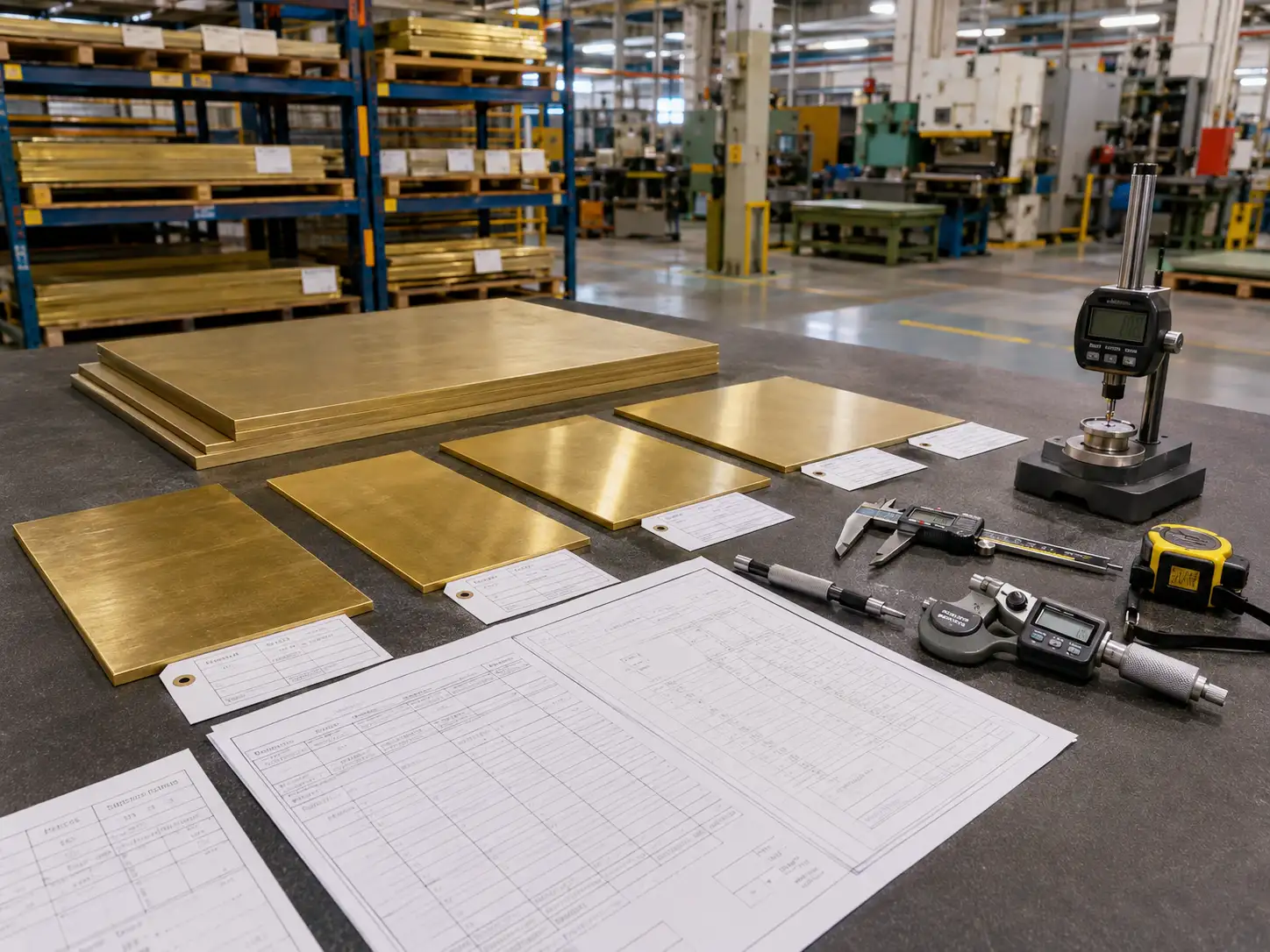 H62 and H59 Brass Incoming Inspection and Specification Verification