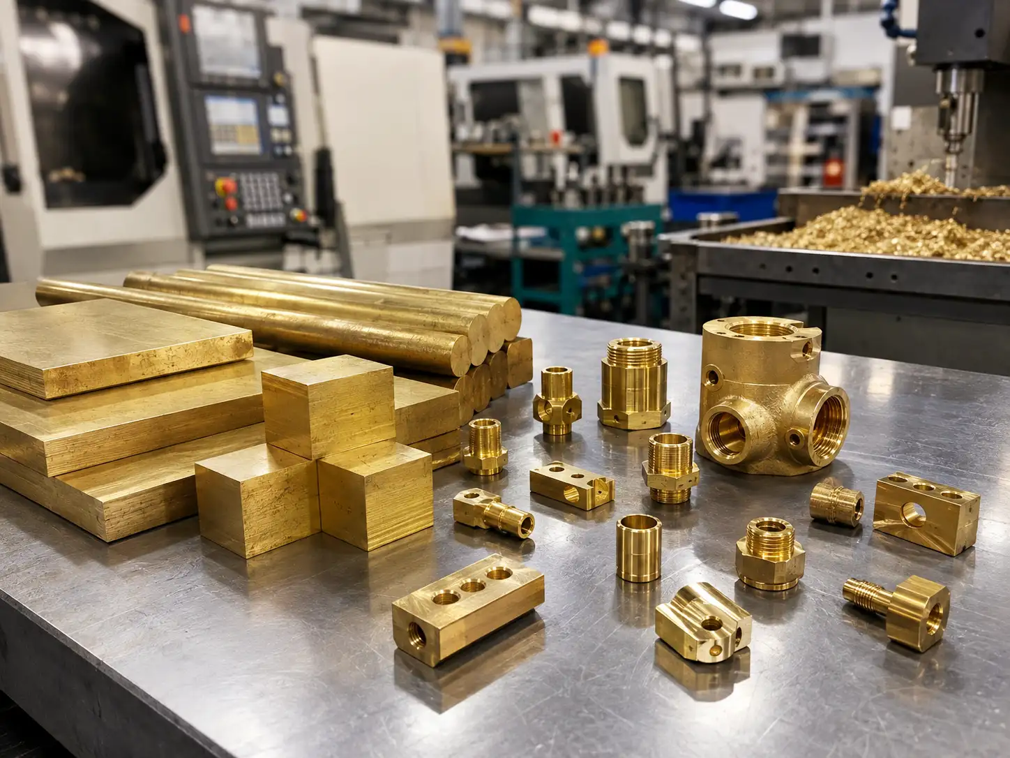 HPb59-1 Leaded Brass for Precision Machining HPb59-1 leaded brass material and machined components used in precision metal manufacturing