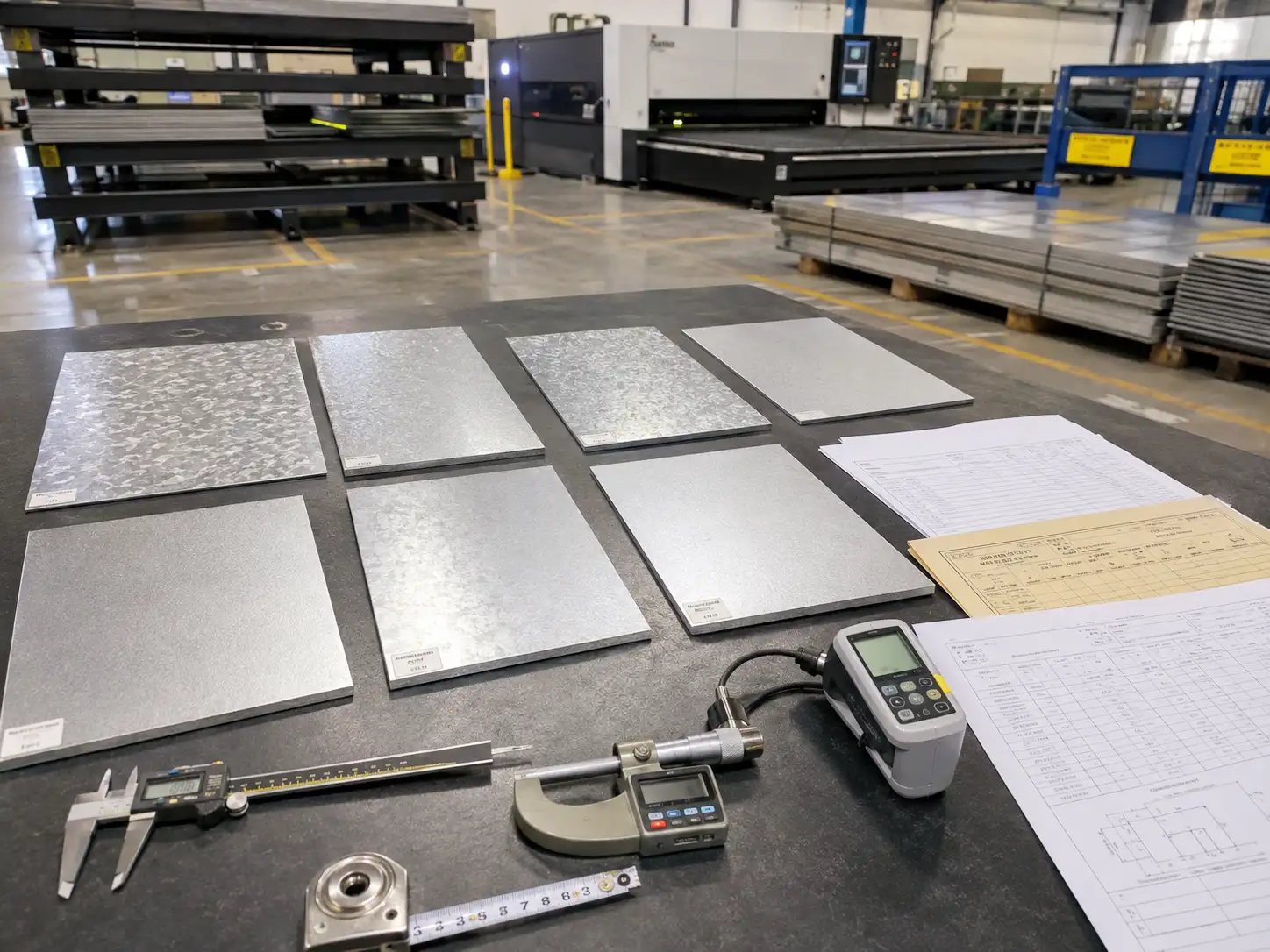 Hot-Dip Galvanized Steel Incoming Inspection and Grade Verification