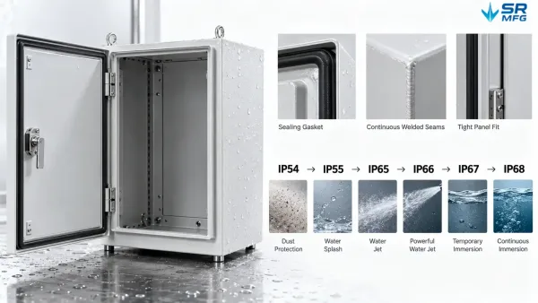 IP54 to IP68 protection levels for laboratory instrument enclosures