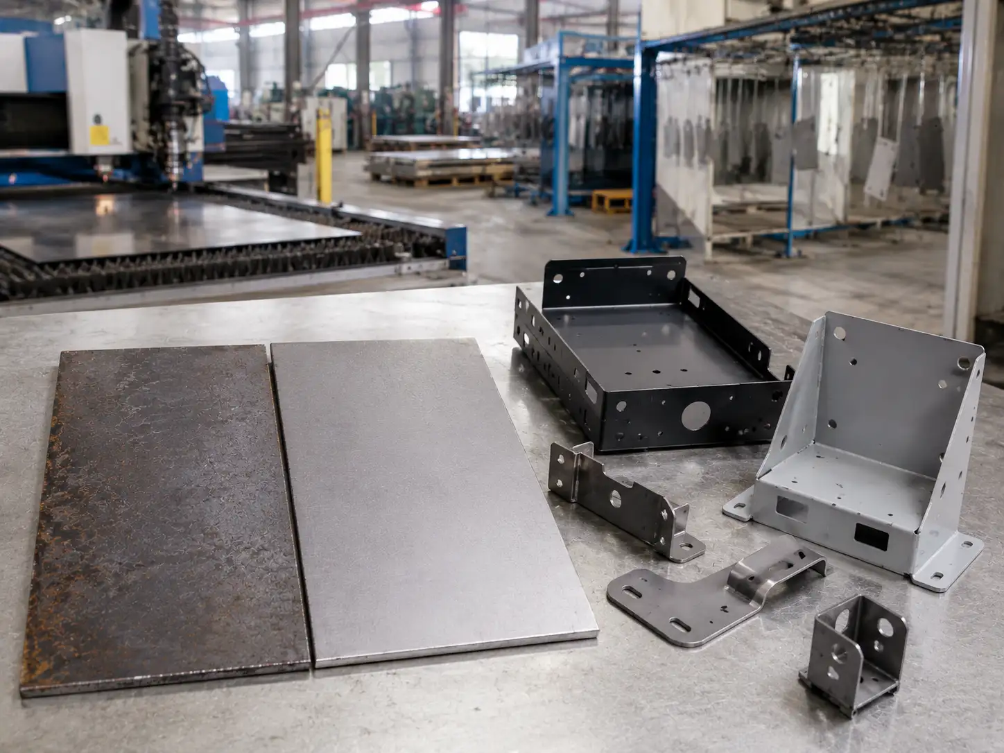Pickled Hot-Rolled Steel for Sheet Metal Fabrication Pickled hot-rolled steel sheet used for bending, welding and powder-coated sheet metal parts