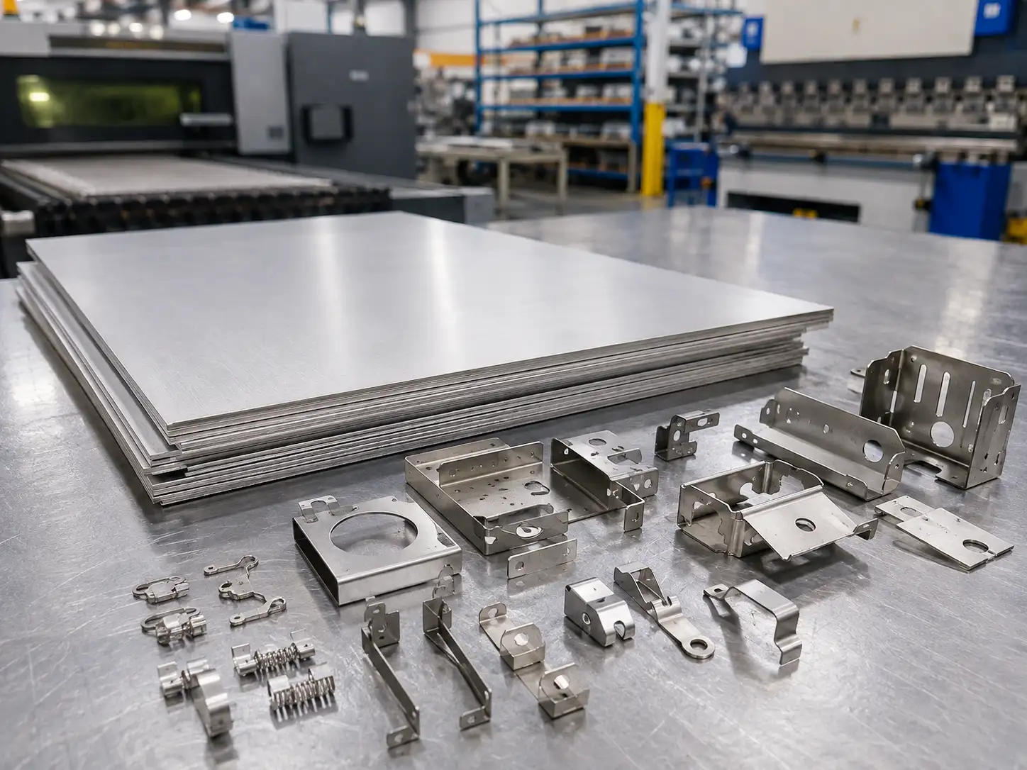 SUS301 Stainless Steel for High-Strength Sheet Metal Fabrication SUS301 stainless steel sheet and fabricated parts used for high-strength sheet metal fabrication