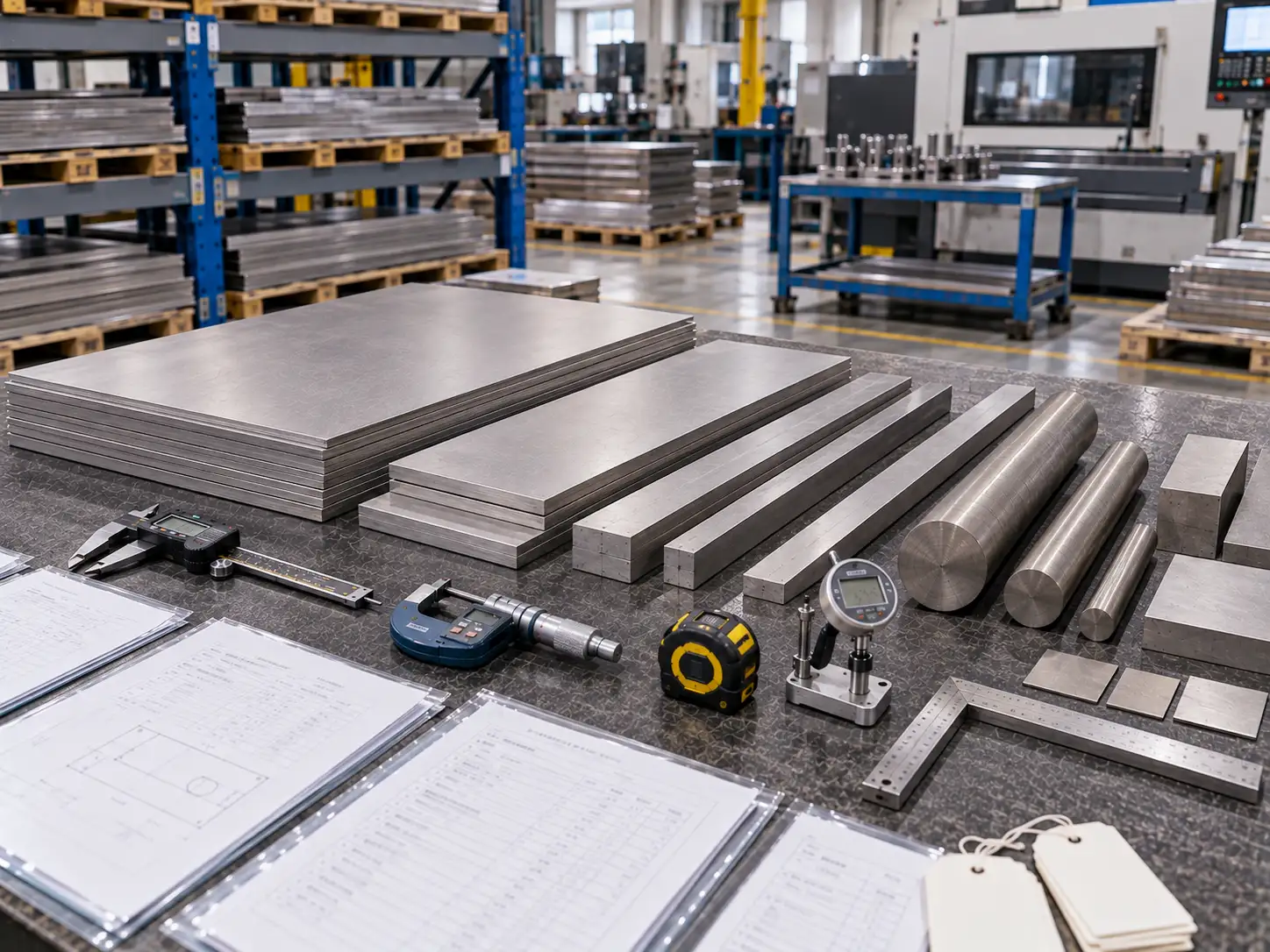 Ti31 Titanium Alloy Material Verification and Incoming Inspection Incoming inspection and material property verification of Ti31 titanium alloy with measuring tools and certificates