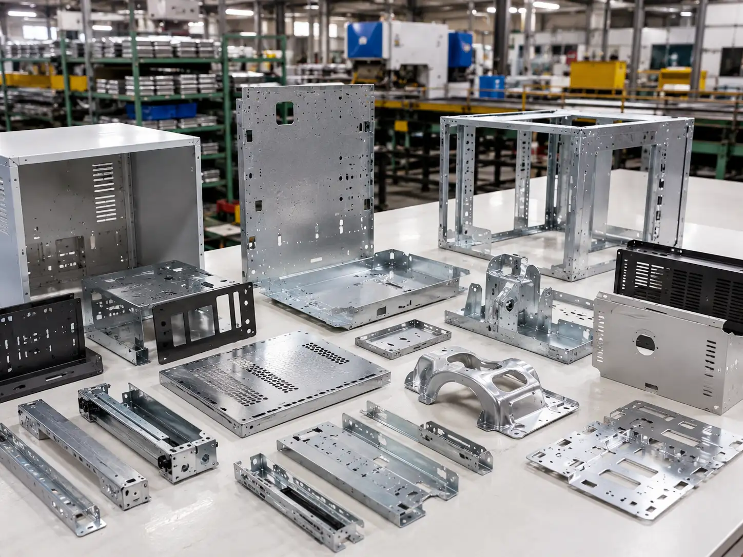 Typical Sheet Metal Applications of Electro-Galvanized Steel Electro-galvanized steel used in appliance housings, office equipment parts, cabinets and painted sheet metal components