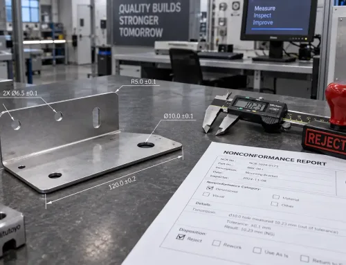 Sheet Metal Nonconformance Review Checklist: Inspect, Document, Accept, Rework, or Scrap
