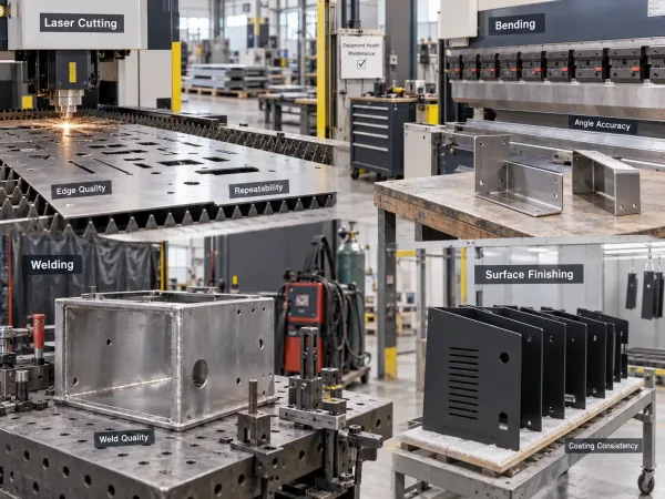 Sheet metal supplier process capability and equipment health review