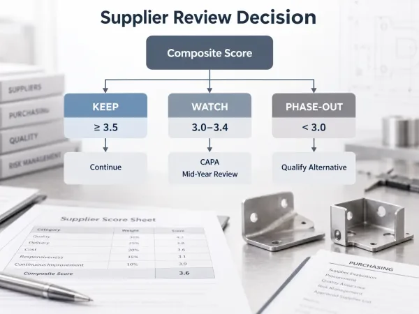 Supplier review Keep Watch Phase-Out decision framework