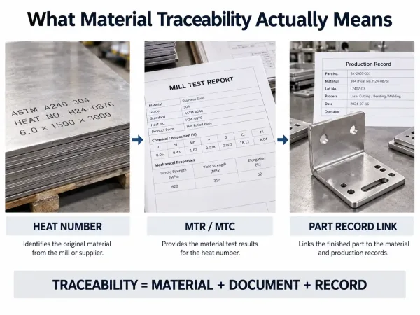 Zentrale Elemente der Materialrückverfolgbarkeit in der Metallverarbeitung